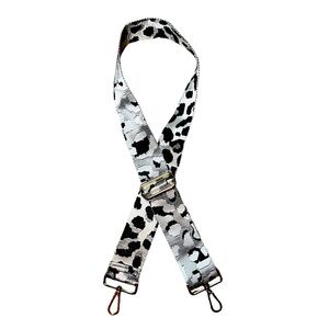 NWOT Ah-Dorned Detachable Adjustable Thick Band Purse Guitar Strap Cheetah Print